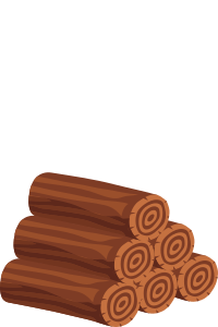 Icône de pile de bois